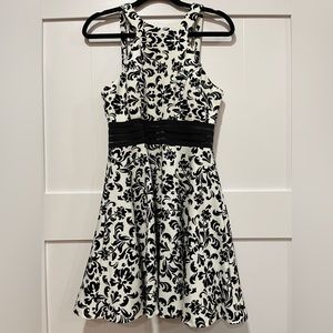 City Studio Black and White Dress